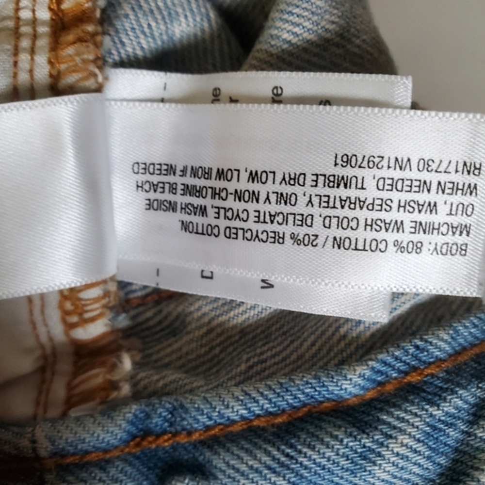 Universal Thread Women's Button Fly Distressed Blue Denim Jean‎ Shorts Jorts - Picture 10 of 12